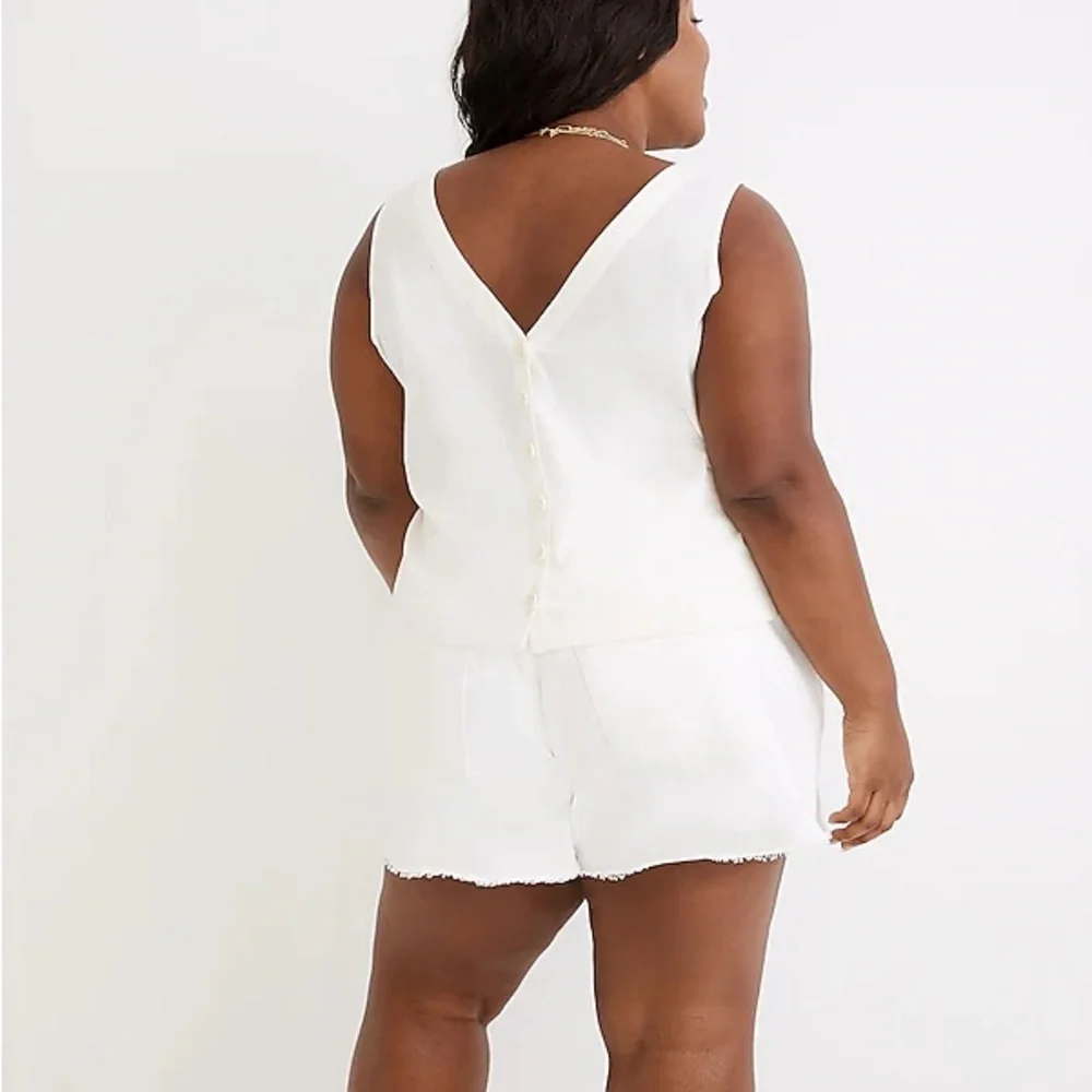 Medewell (Re)sponsible V-Neck Button-Back Sleeveless Top - Picture 2 of 11
